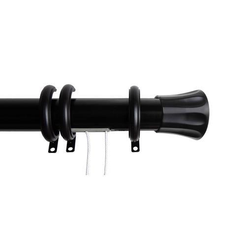 Rod Desyne 1.5-in Regal 84-in to 156-in Satin Nickel Steel Traverse Curtain Rod - Super Arbor