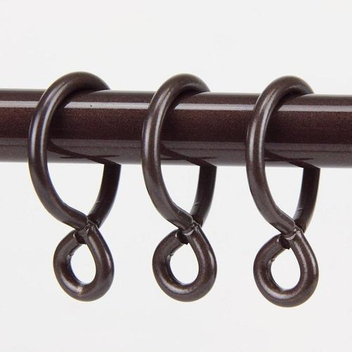 Rod Desyne 10-Pack 1-in Black Curtain Ring - Super Arbor