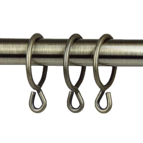 Rod Desyne 10-Pack 1.75-in Silver Curtain Ring - Super Arbor