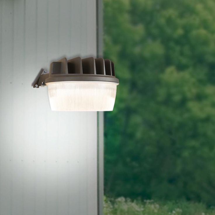 AL Bronze Outdoor Integrated LED Security Area Light with Replaceable Photo Control