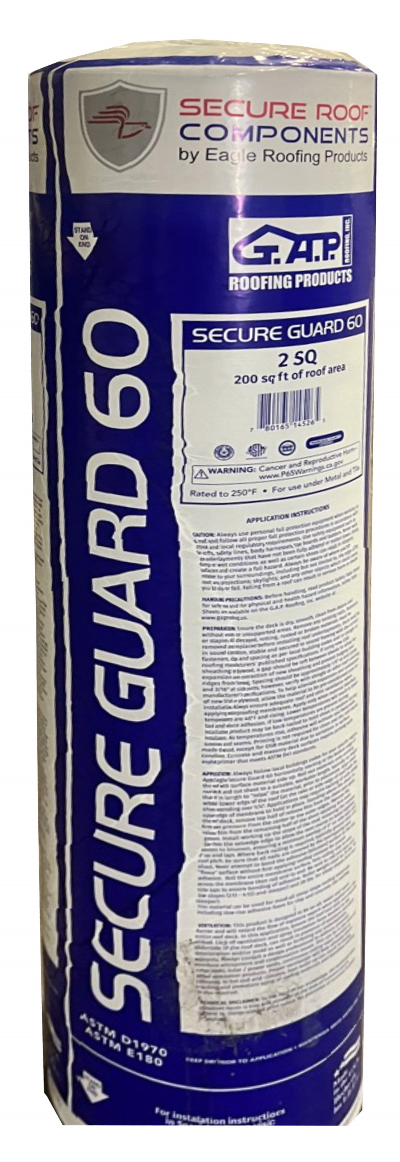 Eagle Secure Guard 60 SBS Underlayment 39-3/8" x 66'