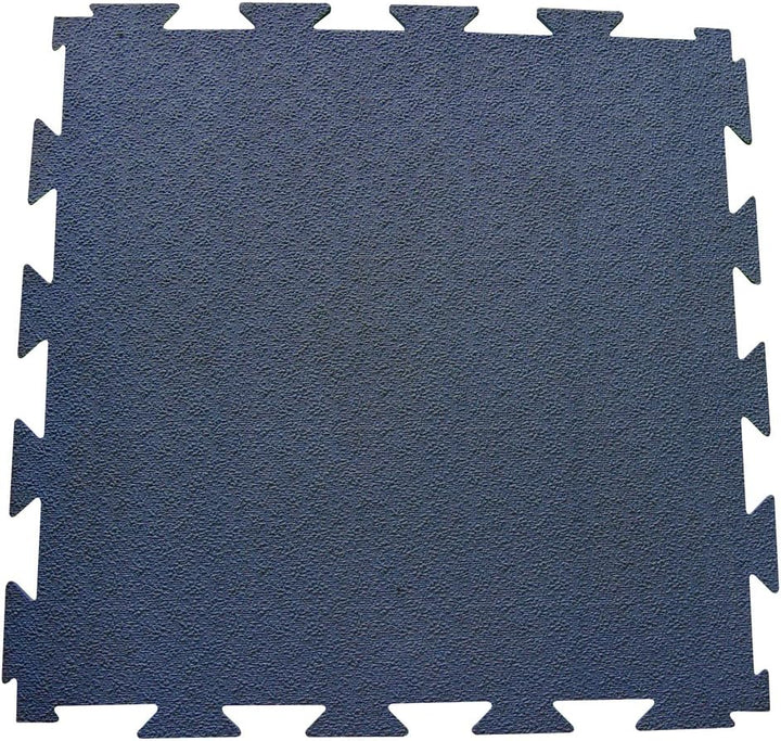 Rubber-Cal Terra-Flex 1/4 in. x 24 in. x 24 in. Blue Interlocking Rubber Mat, 5-Pack (20 sq. ft.)