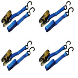 10 ft. x 1 in. 1200 lbs. Ratchet Tie-Down Strap (4-Pack) - Super Arbor