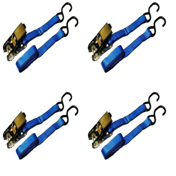 10 ft. x 1 in. 1200 lbs. Ratchet Tie-Down Strap (4-Pack) - Super Arbor
