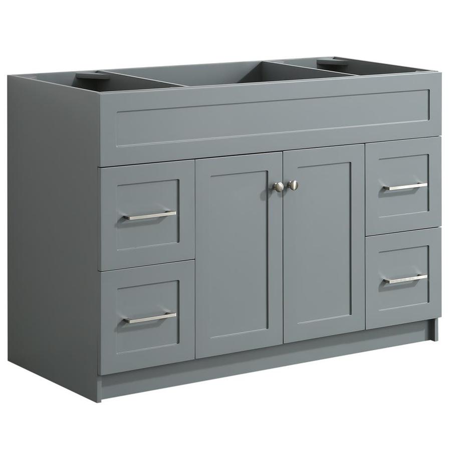 ARIEL Hamlet 48-in Black Bathroom Vanity Cabinet - Super Arbor
