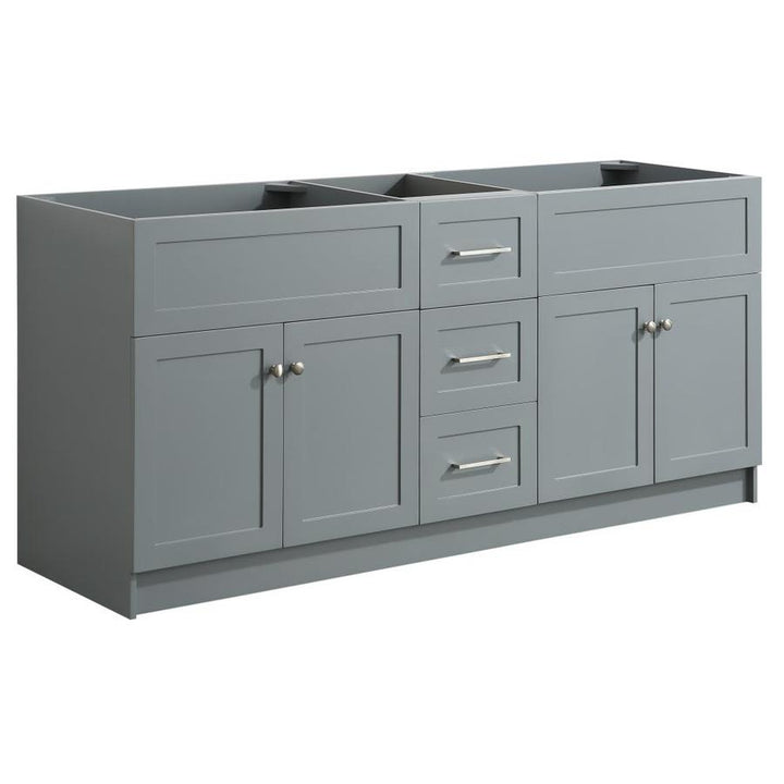 ARIEL Hamlet 72-in Black Bathroom Vanity Cabinet - Super Arbor