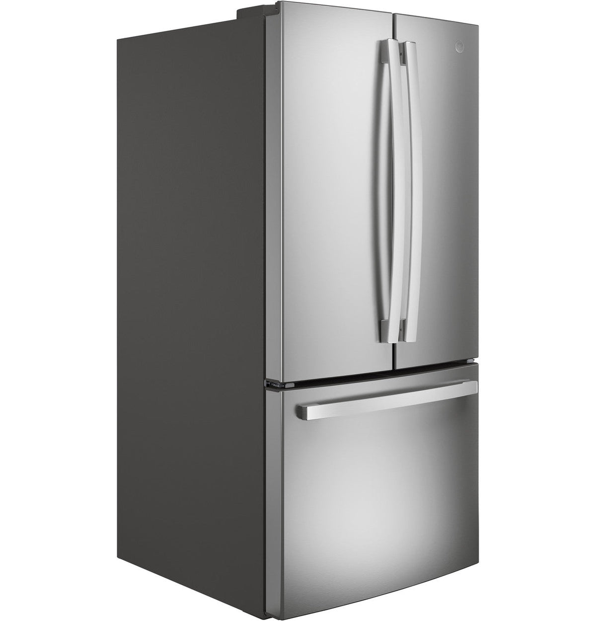 GE 24.7 cu. ft. French-Door Refrigerator, Stainless Steel, ENERGY STAR, 33-in Width (GNE25JSKSS)