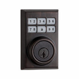 Z-Wave SmartCode 910 Contemporary Satin Nickel Single Cylinder Electronic Deadbolt Featuring SmartKey Security - Super Arbor
