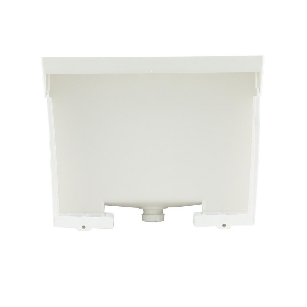 Utilatub 20 in. x 24 in. Structural Thermoplastic Wall-Mount Utility Tub in White - Super Arbor