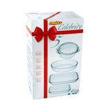 Celebrity 5-Piece Glass Oven/Microwave Bakeware Set.