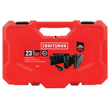 Craftsman 23 pc. 1/2 in. Drive Metric and SAE Deep Impact Socket Set