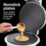 800 W White Waffle Cone and Waffle Bowl Maker