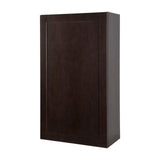 Hampton Bay Edson Shaker Assembled 24x42x12.5 in. Wall Cabinet in Dusk