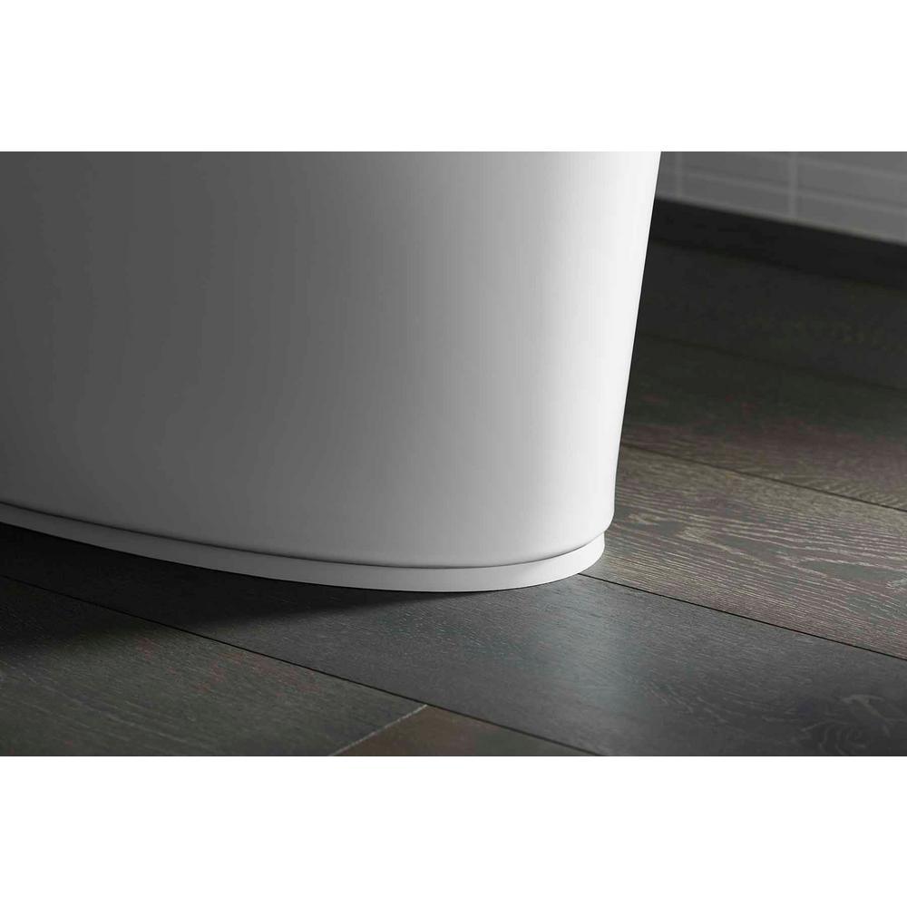 Veil Comfort Height Intelligent 1-Piece 0.8 or 1.28 GPF Dual Flush Elongated Toilet in White Seat Included - Super Arbor