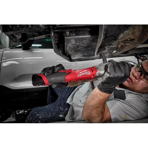 Milwaukee M12 FUEL 12V Brushless 1/2 in. Right Angle Impact Wrench Kit with (2) 3.0Ah Batteries, Friction Ring