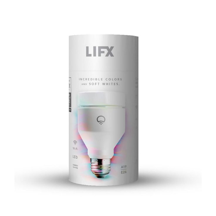 LIFX 75W Equivalent A19 Multi-Color Dimmable Wi-Fi  Connected LED Smart Light Bulb (4-Pack)