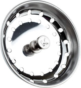 Keeney K5419 3.5-in Stainless Steel Kitchen Sink Basket Strainer, Spring-Style, Includes Lock Mount, Nuts & Washers