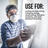 3M 8511 N95 Respirator with Cool Flow Valve, Disposable Sanding & Fiberglass Mask, 2-Pack
