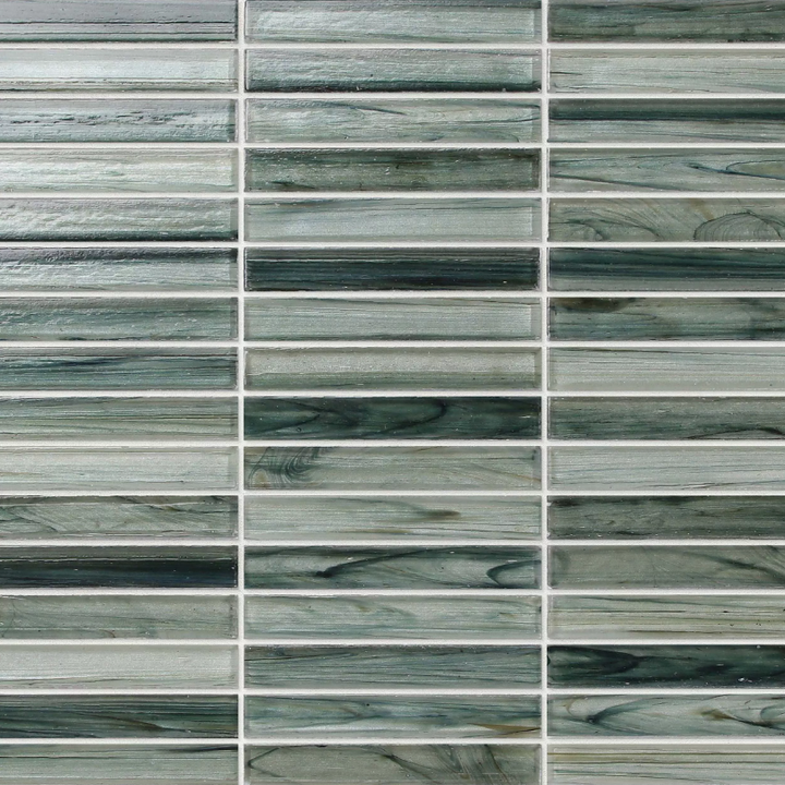 Kora Verde Stack Glass Mosaic