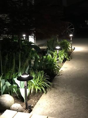 Portfolio 7-Watt Specialty Textured Bronze Low Voltage LED Path Light - Super Arbor