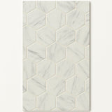 Carrara 10 in. x 12 in. x 6.35mm Ceramic Hexagon Mosaic Floor and Wall Tile (9.72 sq. ft./Case)