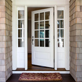 Coventry Matte Black Door Handleset with Cambridge Knob Interior and Single Cylinder Deadbolt - Super Arbor