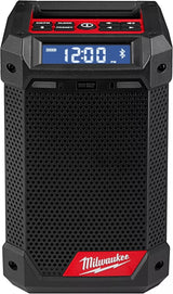 Milwaukee M12 12V Lithium-Ion Cordless Bluetooth/AM/FM Jobsite Radio + CP HIGH OUTPUT 2.5Ah Battery Pack