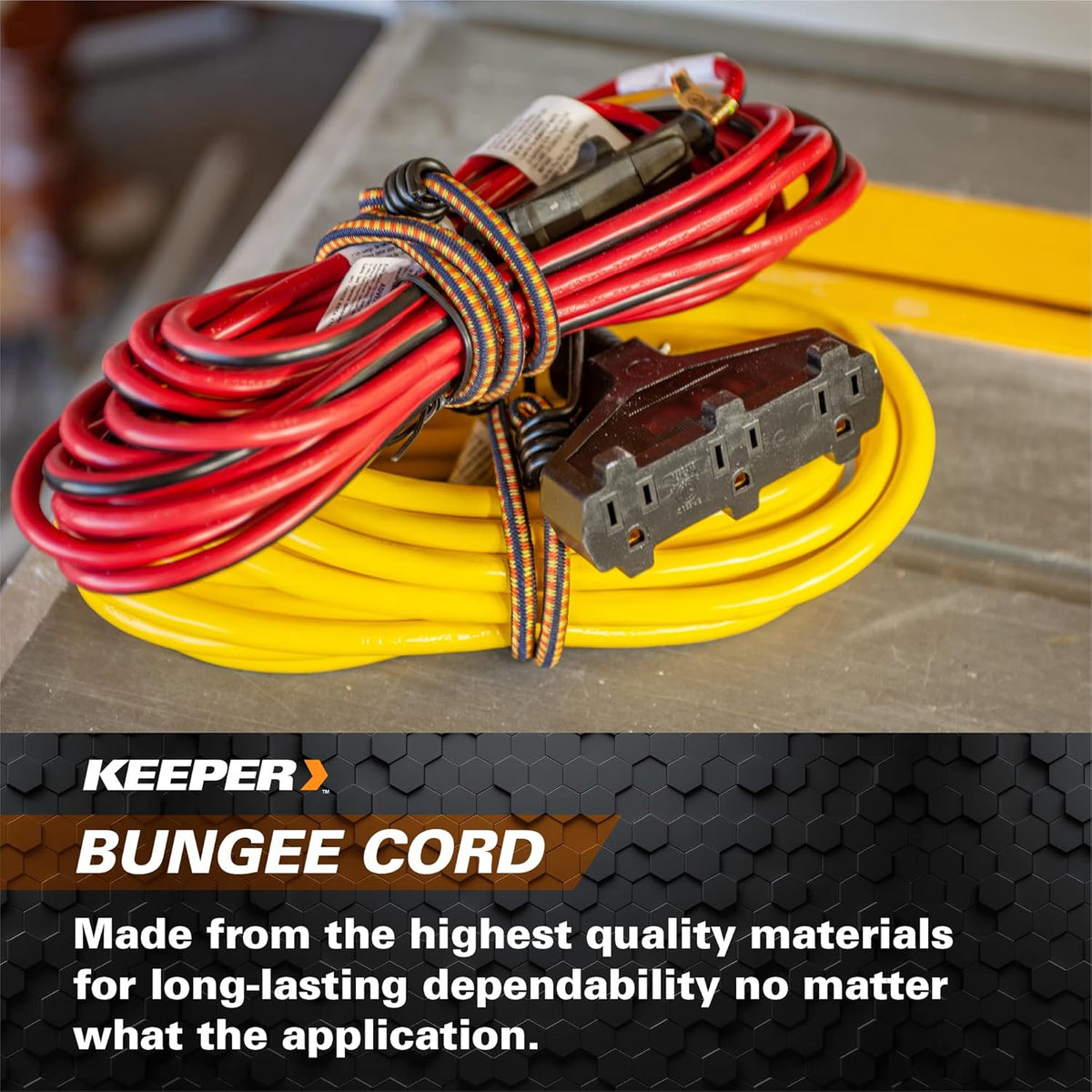 Keeper 24 in. Bungee Cord (3-Pack)