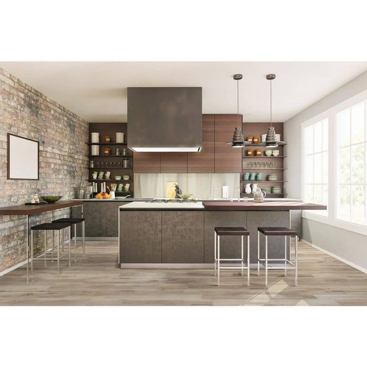 MSI Woodland Alpine Mountain 7 in. x 48 in. Rigid Core Luxury Vinyl Plank Flooring (23.8 sq. ft. / case)