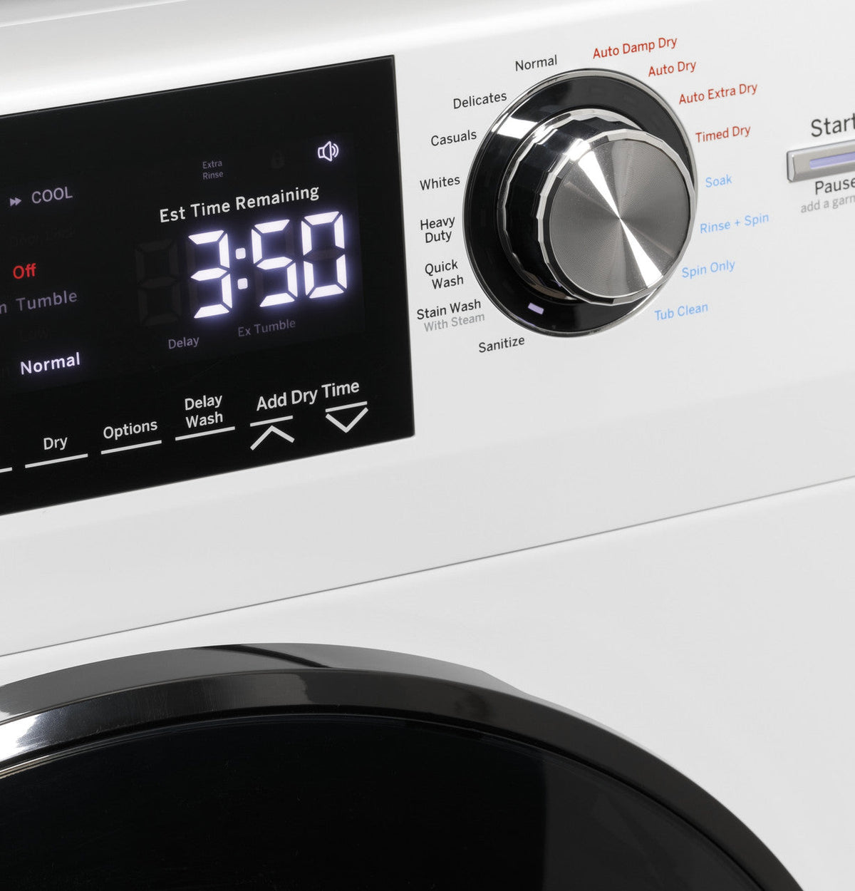 GE 2.4 cu. ft. White High-Efficiency 120-Volt Ventless Electric All-in-One Washer Dryer Combo