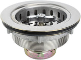 Keeney K5410 3.5-in Stainless Steel Leakproof Turn-to-Seal Kitchen Sink Strainer with Basket