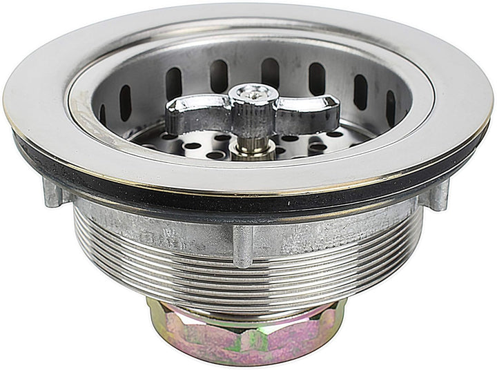 Keeney K5410 3.5-in Stainless Steel Leakproof Turn-to-Seal Kitchen Sink Strainer with Basket