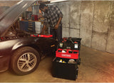 CRAFTSMAN 22-in Multi-Level Rolling Tool Box with Wheels, Black/Red, Lockable, CMST20880