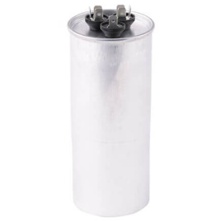 Lennox 81W20 capacitor - front view (Voltage: 440v; MFD: 80/10)