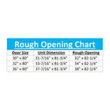 JELD-WEN 36x80 Steel prehung entry door, Right-hand outswing, Primed – infographics view 8