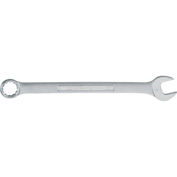 Craftsman 1-in SAE Combination Wrench, 12-Point, Chrome Finish