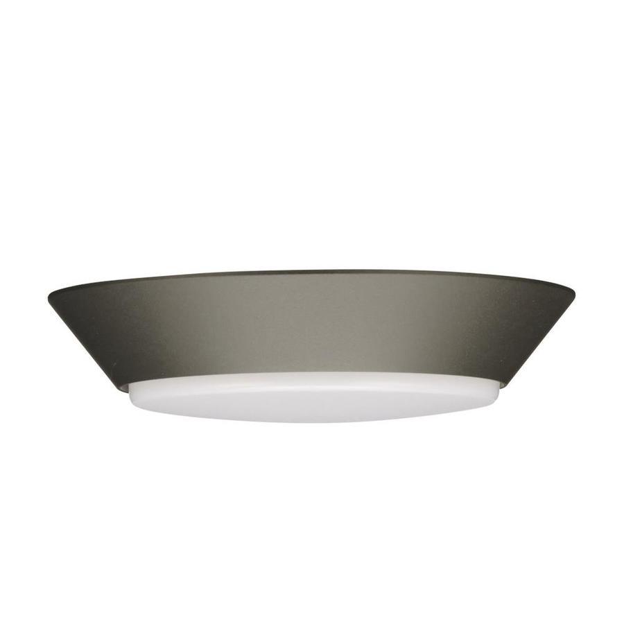 Lithonia Lighting Versi Lite 7.25-in Textured Bronze Modern/Contemporary LED Flush Mount Light ENERGY STAR - Super Arbor