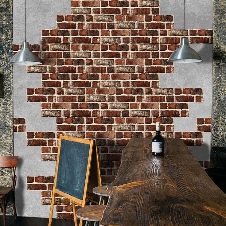 Peel & Stick Brick Kitchen Backsplash Self-Adhesive Wall Tile Stone Design