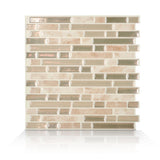 Bellagio Multi 10.06 in. W x 10 in. H Peel and Stick Self-Adhesive Decorative Mosaic Wall Tile Backsplash (4-Pack) - Super Arbor