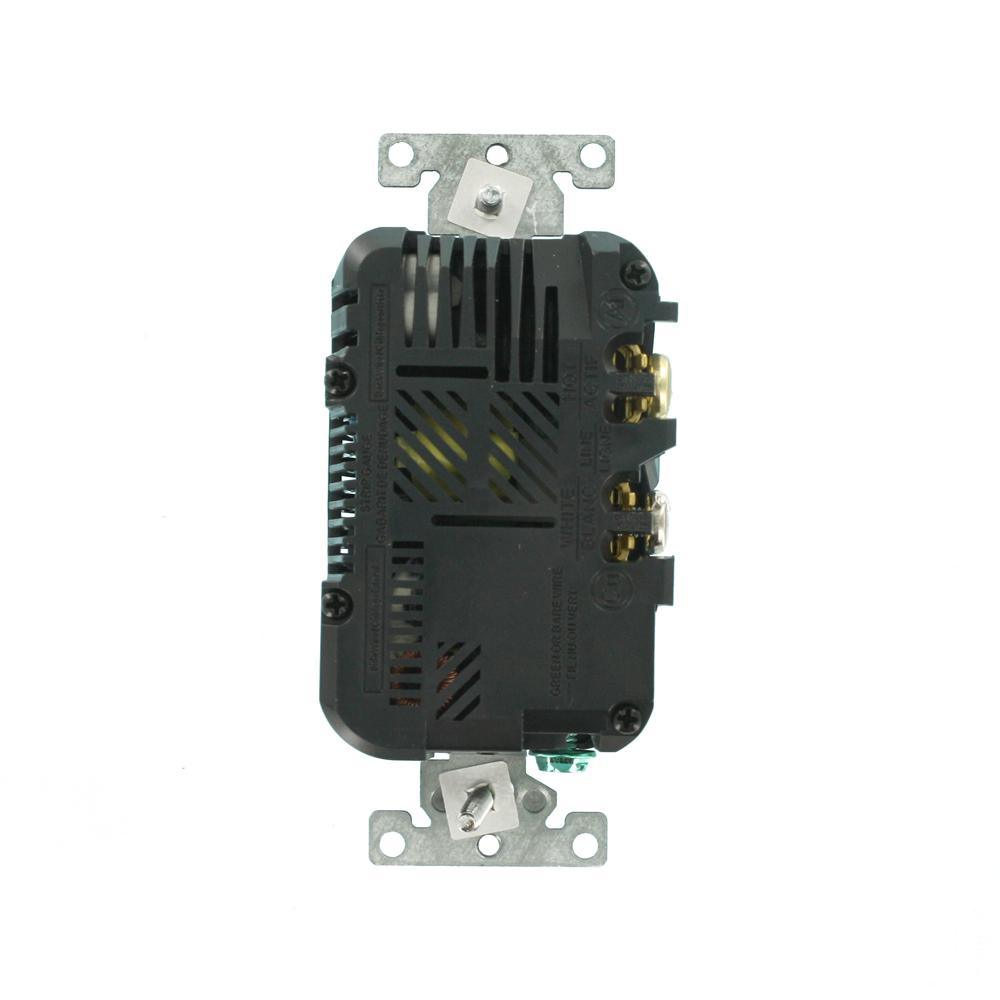 Decora 20 Amp Tamper Resistant Duplex Outlet and 3.6 Amp USB Outlet Charger, Black - Super Arbor