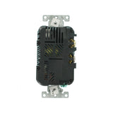 Decora 20 Amp Tamper Resistant Duplex Outlet and 3.6 Amp USB Outlet Charger, Black - Super Arbor