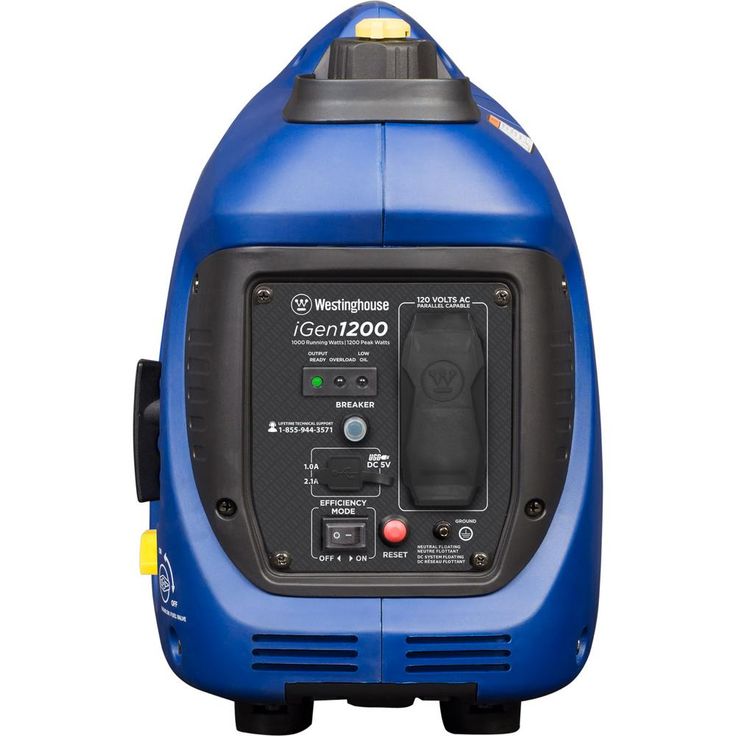 Westinghouse iGen1200 1,200/1,000 Watt Gas Powered Portable Inverter Generator with Enhanced Fuel Efficiency