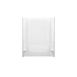STORE+ 30 in. x 60 in. Single Threshold Left-Hand Shower Base with Shower Walls and 12-Piece Accessory Kit in White - Super Arbor