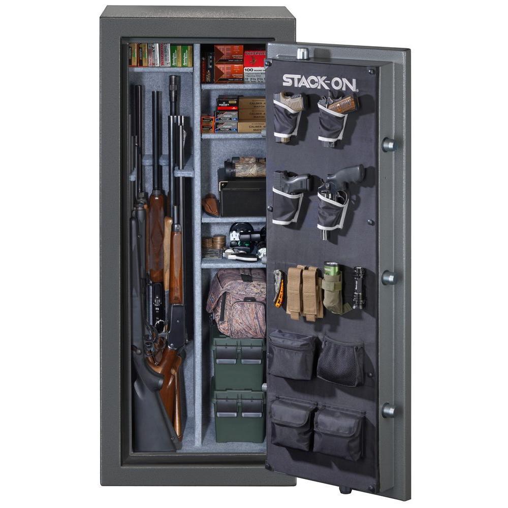 24-Gun Fire/Waterproof Combination Lock Safe, Gray Pebble - Super Arbor