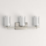 Parsons Studio 3-Light Brushed Nickel Bath Light