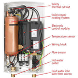 DHC-E 12 12.0 kW 2.34 GPM Point-of-Use Tankless Electric Water Heater - Super Arbor
