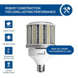 Hyperikon 125W LED Corn Bulb Street Light Bulbs COB (625W Equivalent) Large Mogul E39 Base Outdoor and Indoor Area Lighting