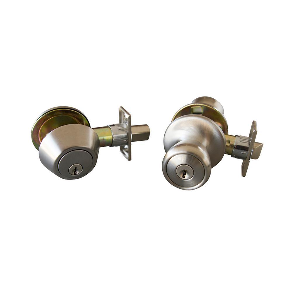 Terrace Oil Rubbed Bronze Entry Door Knob and Single Cylinder Deadbolt with Universal 6-Way Latch - Super Arbor
