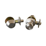 Terrace Oil Rubbed Bronze Entry Door Knob and Single Cylinder Deadbolt with Universal 6-Way Latch - Super Arbor