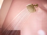 Moen Lindor Spot Resist Brushed Nickel 1-Handle Tub and Shower Faucet with Valve, 1.75 GPM, 6 in. Showerhead